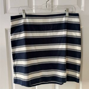 Vineyard Vines Navy and White Striped Mini Skirt